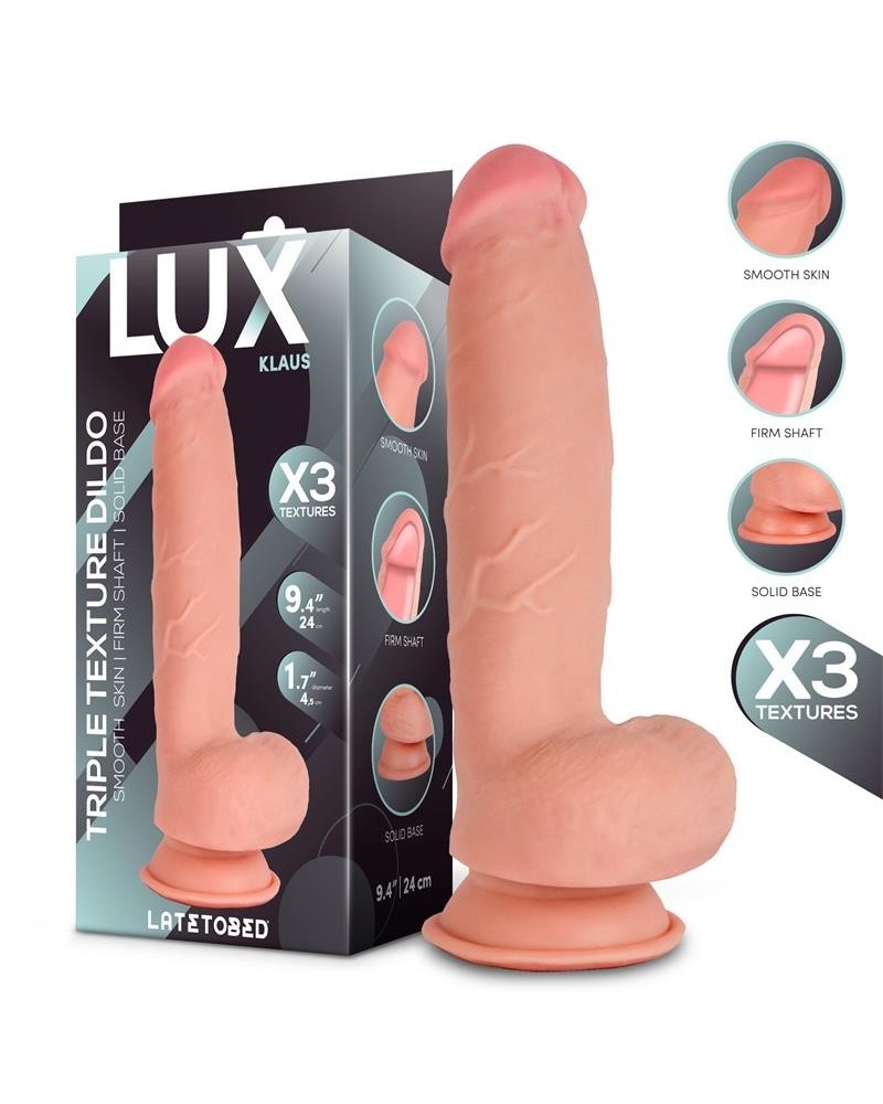 klaus triple density dildo with balls 9.4