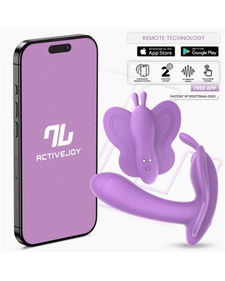 wingy butterfly vibrator with app lavender