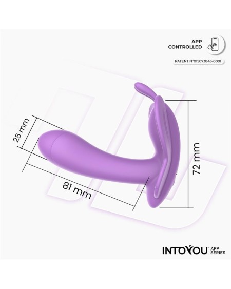 wingy butterfly vibrator with app lavender