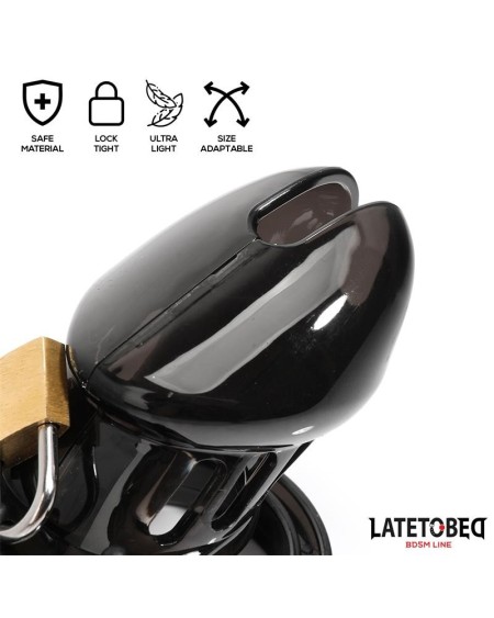 chastity penis cage court noir