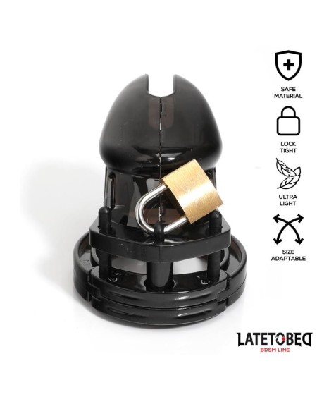 chastity penis cage court noir