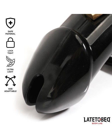 chastity penis cage long noir