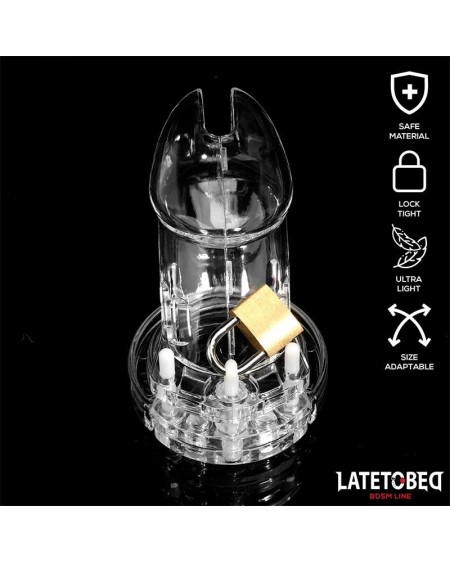 chastity penis cage long clear