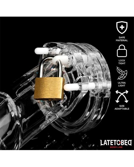 chastity penis cage long clear