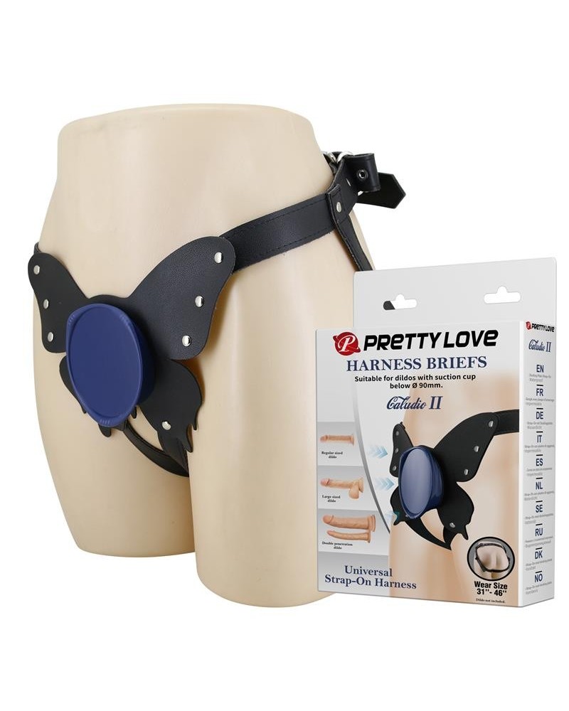 caludio ii universal strapon harness butterfly
