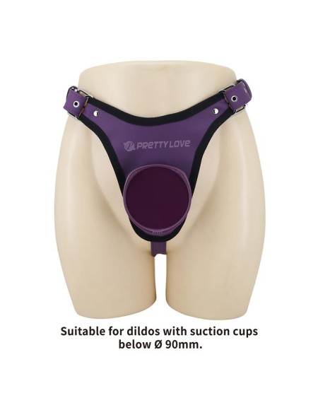 caludio iii universal strapon harness violet