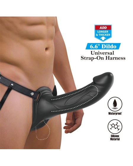 london universal strap-on harness with hollow dildo 6.6