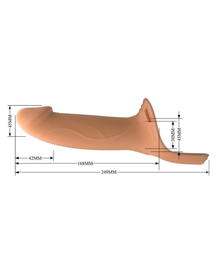 london universal strapon harness with hollow dildo 6.6