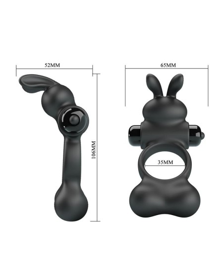 yusuf vibrant penis ring with steel beads 2x33gr