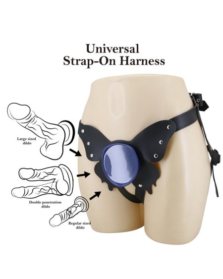 wells universal strap-on harness with dildo