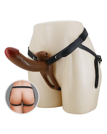 bradden universal strap on with vibrant hollow dildo 6.7