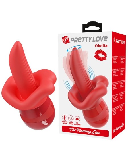 obelia stimulator with vibration and tongue movement
