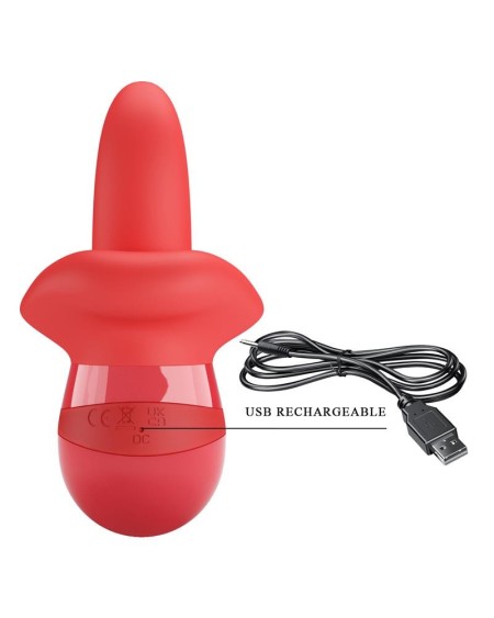 obelia stimulator with vibration and tongue movement