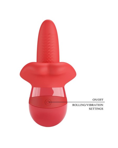 obelia stimulator with vibration and tongue movement