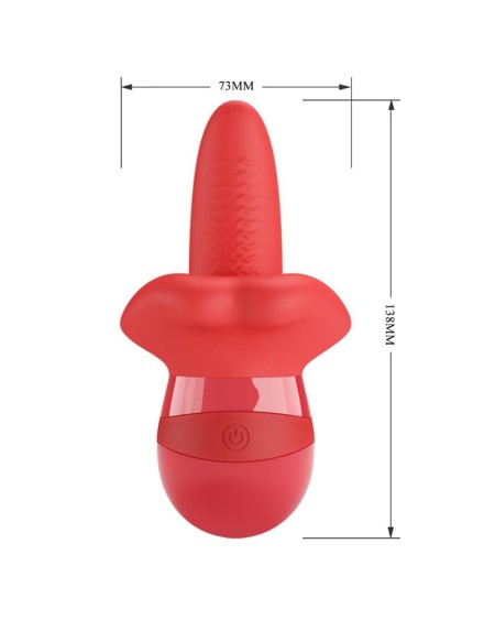 obelia stimulator with vibration and tongue movement