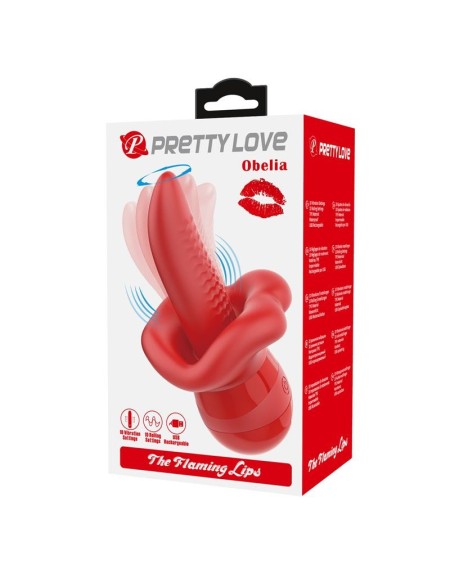 obelia stimulator with vibration and tongue movement
