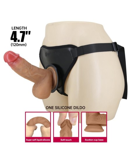 fogg universal strap on harness with dildo