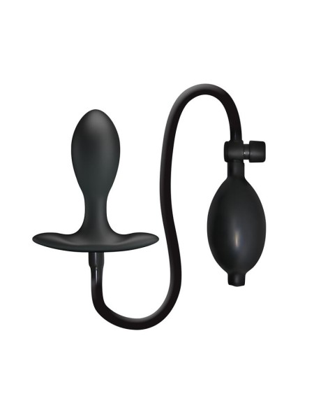 inflatable anal plug with internal ball weight