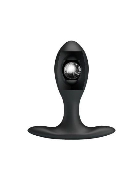 inflatable anal plug with internal ball weight