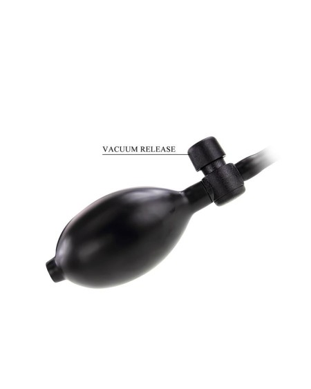 inflatable anal plug with internal ball weight