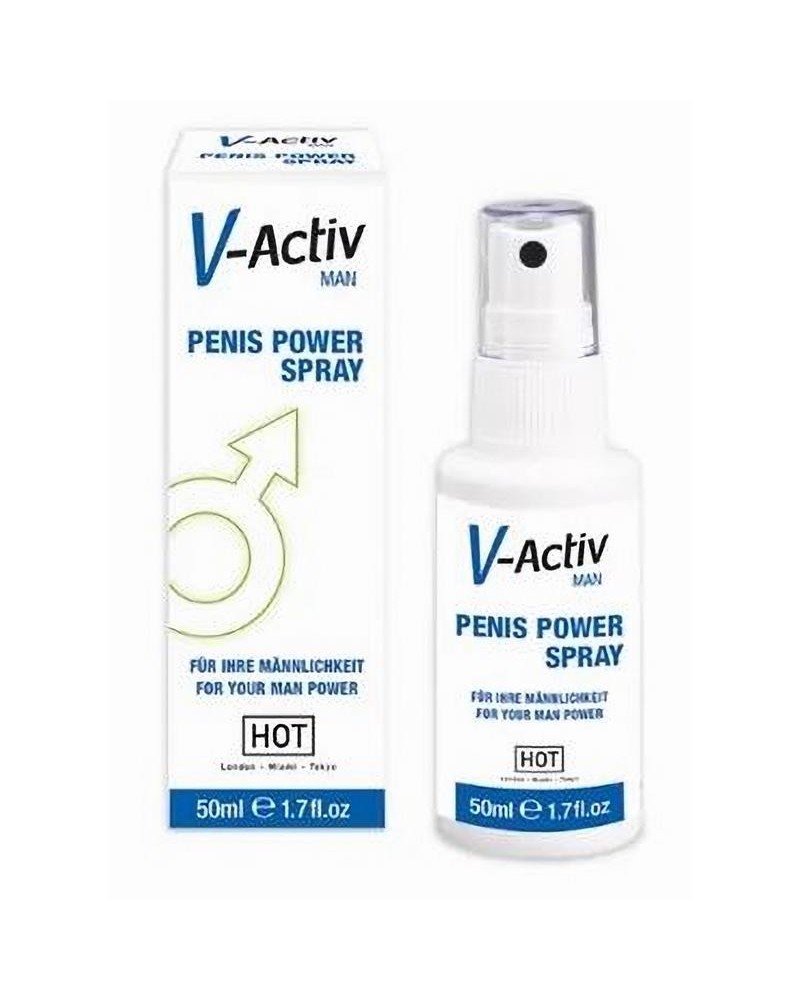 hot v-activ penis power spray for men 50 ml