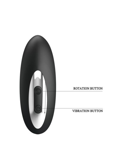 prostate massager with vibration and rotating balls