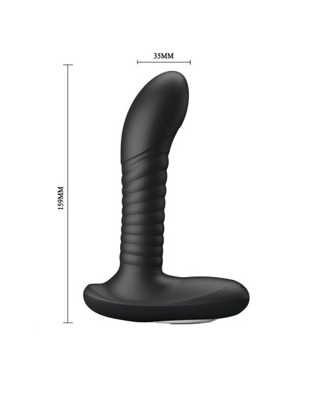 prostate massager with vibration and rotating balls