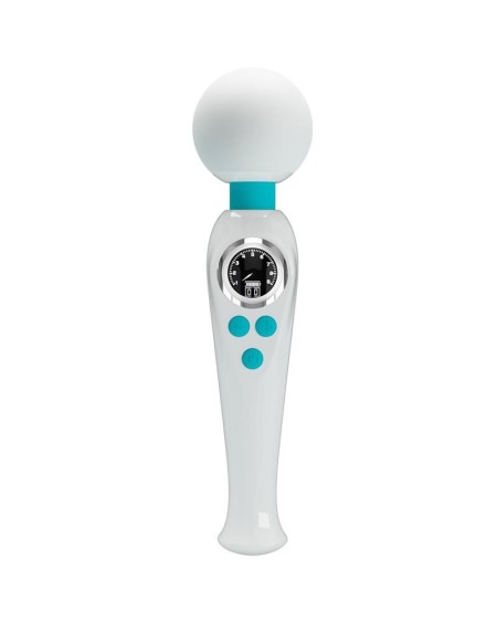 skyler massager wand with digital screen white