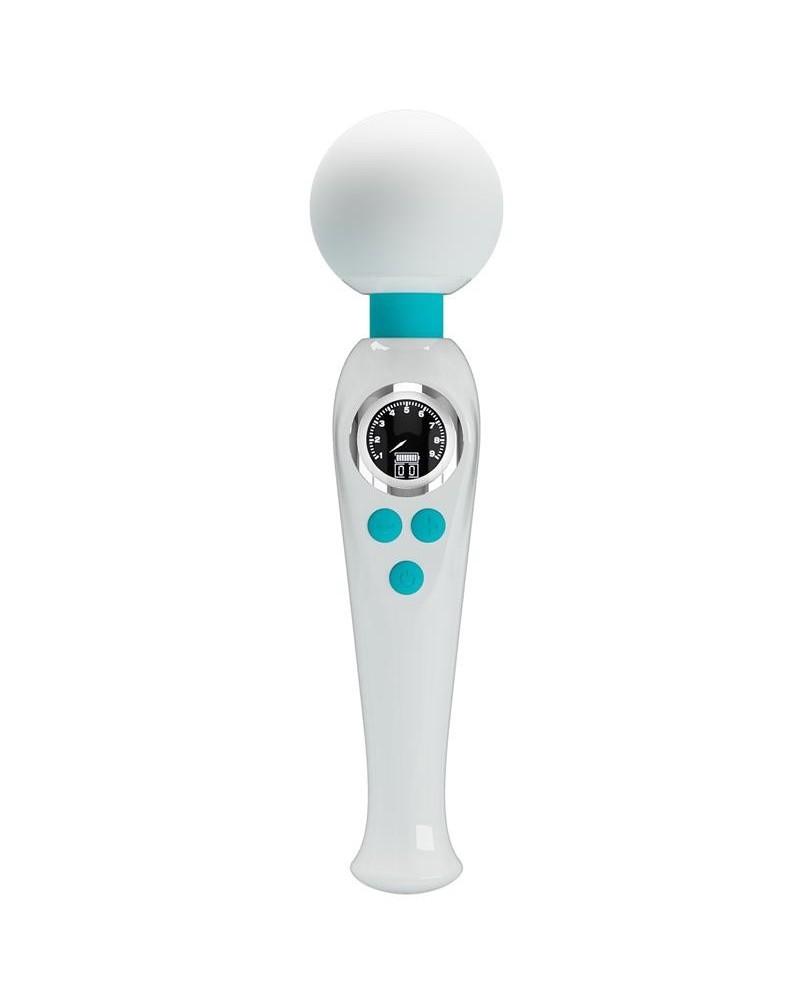 skyler massager wand with digital screen white