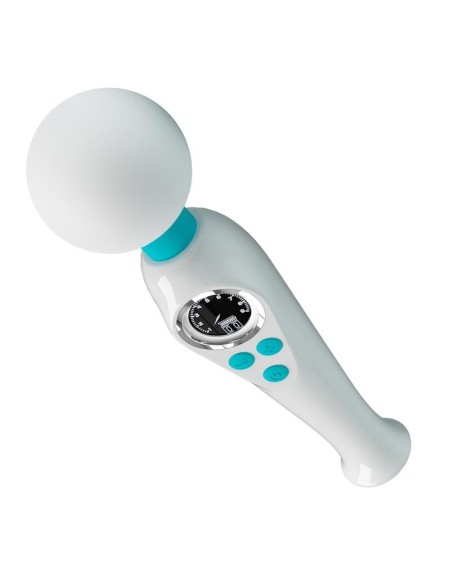skyler massager wand with digital screen white