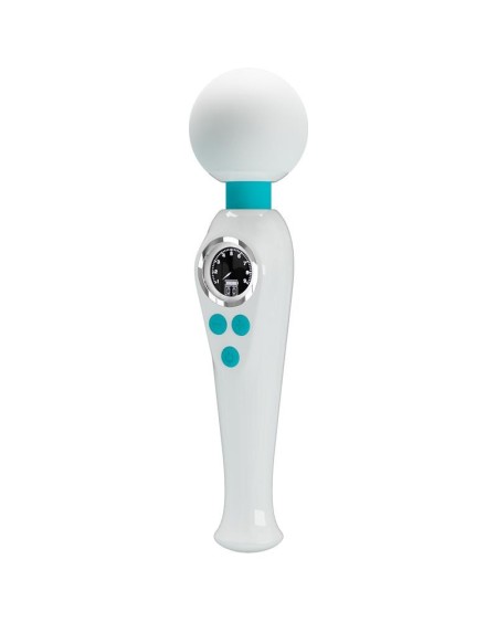 skyler massager wand with digital screen white