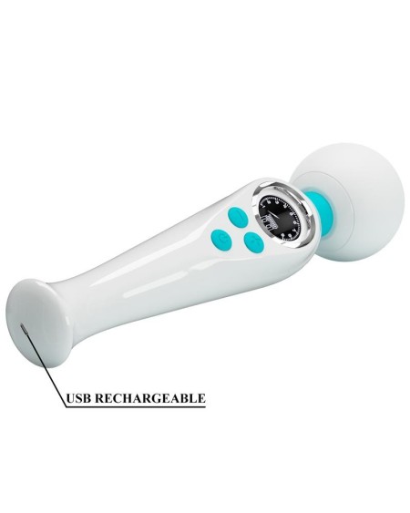 skyler massager wand with digital screen white