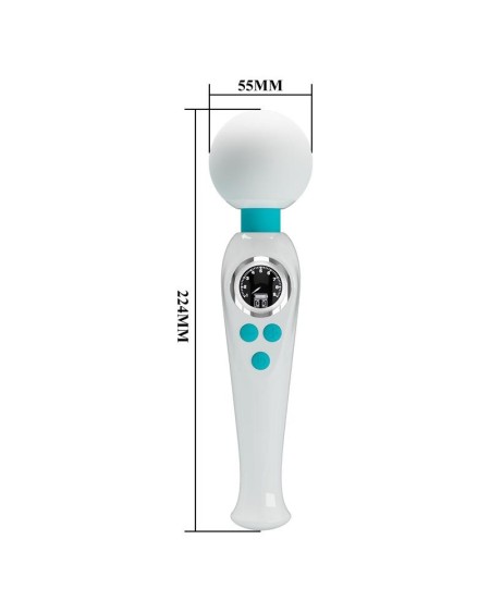 skyler massager wand with digital screen white