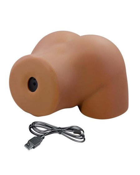 masturbator with vibration, ventouse effect and voice 5.5 cm