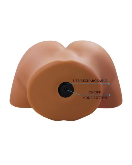 masturbator with vibration, ventouse effect and voice 5.5 cm