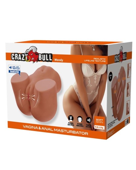 masturbator with vibration, ventouse efect and voice 11 kg