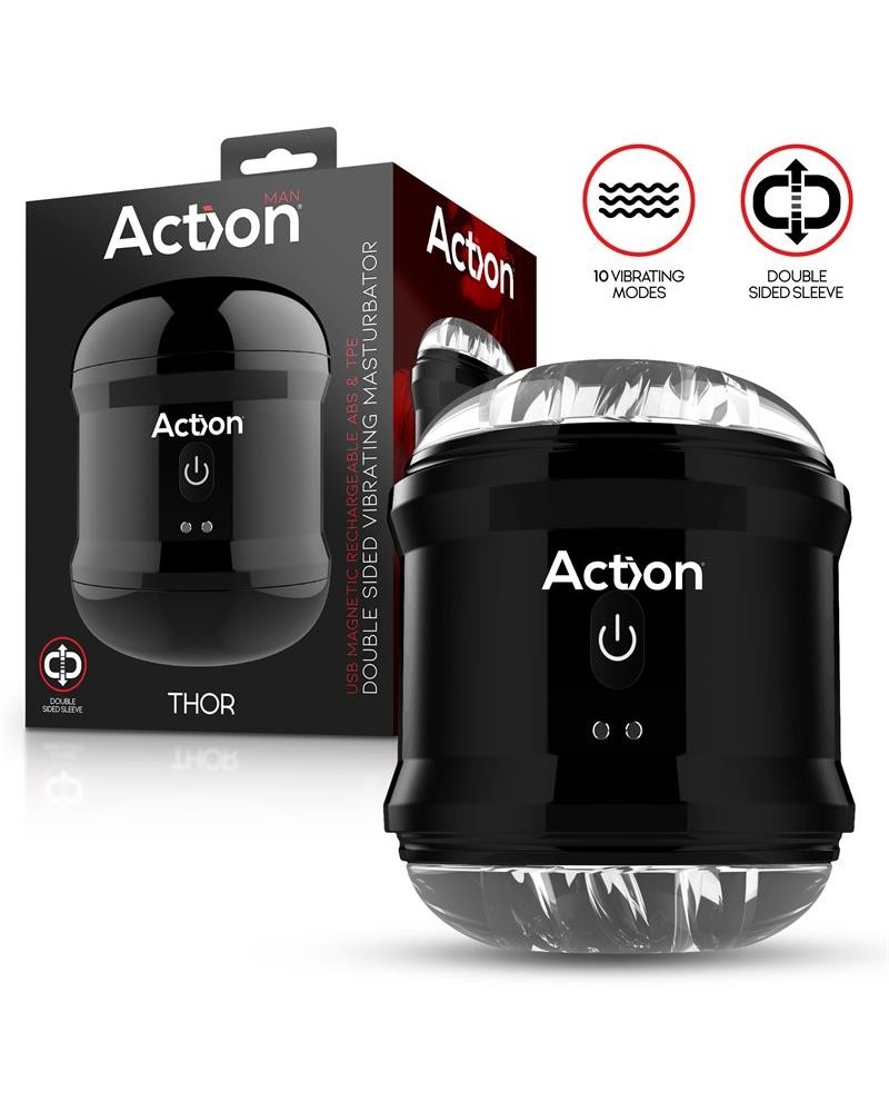 thor double sided vibrant masturbator