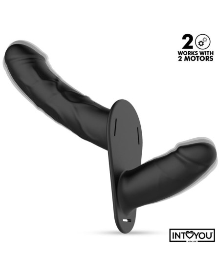 jordan strap-on with double vibrant dildo and remote