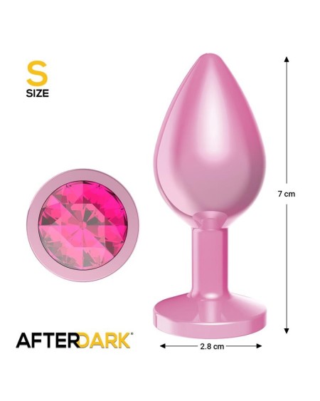 anodyzed anal plug rose with jewel size s