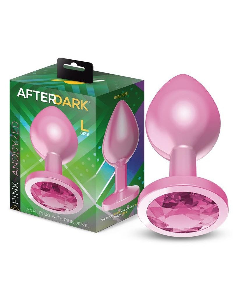 anodyzed anal plug rose with jewel size l