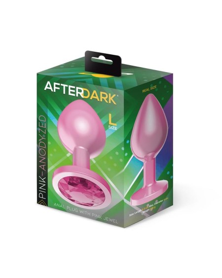 anodyzed anal plug rose with jewel size l