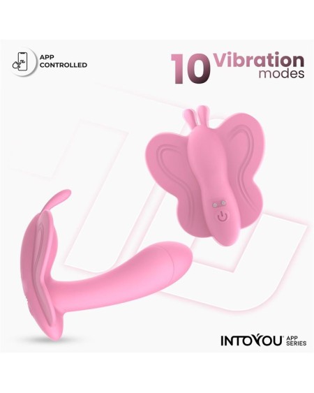 wingy butterfly vibrator with app rose