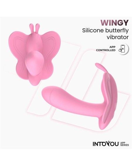 wingy butterfly vibrator with app rose
