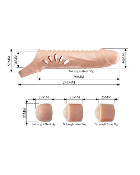 penis sleeve with extension