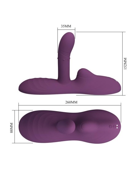 luka seat with vibrator, finger, heat effect and rotating beads