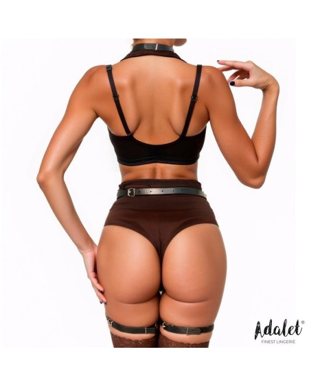 greta vegan leather body harness one size