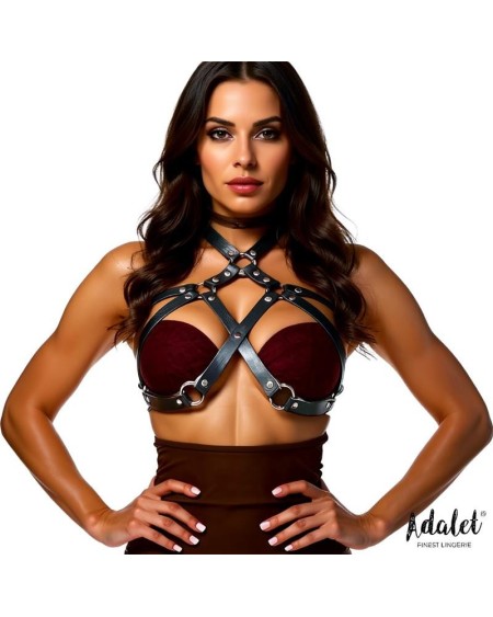 wendy vegan leather chest harness one size