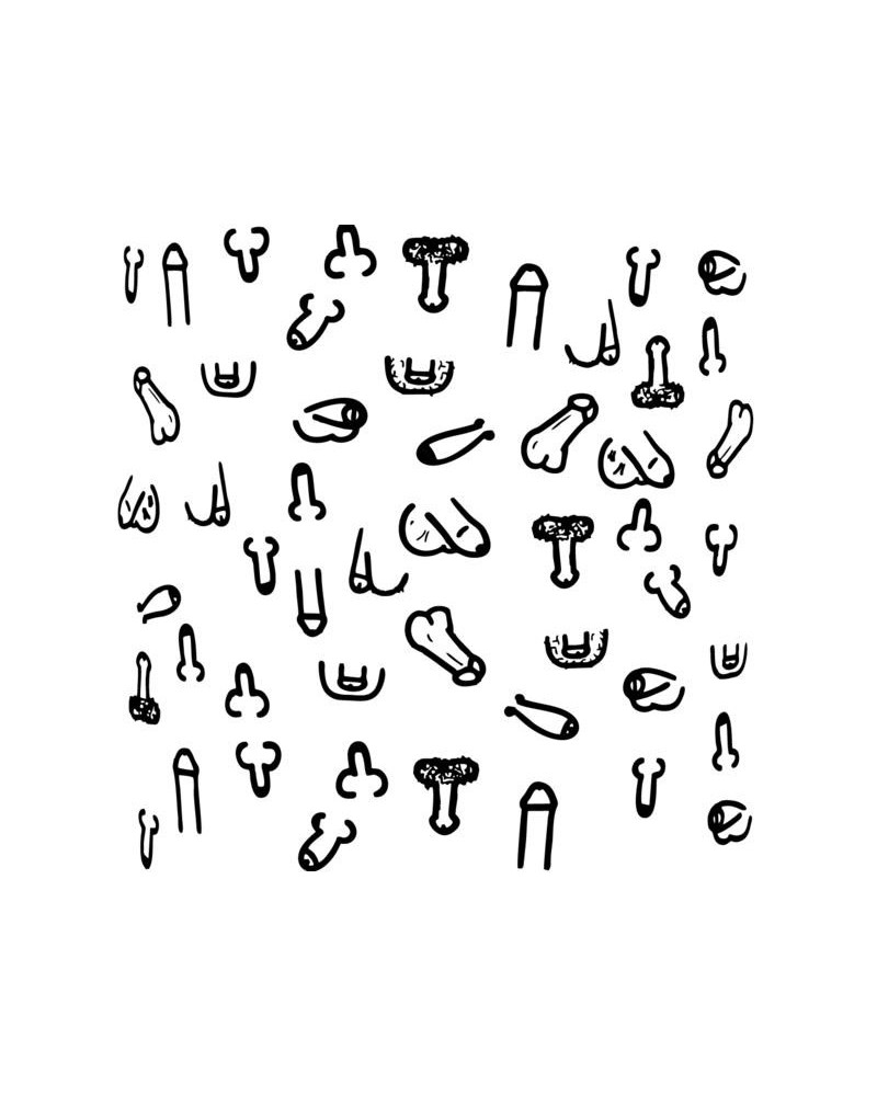 penis square coasters 10 units