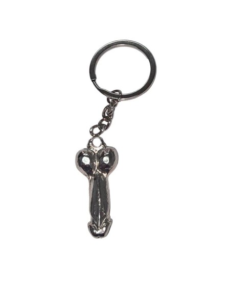 penis-shaped metal keychain