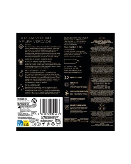 durex conexin total xl 10 unidades clave 12